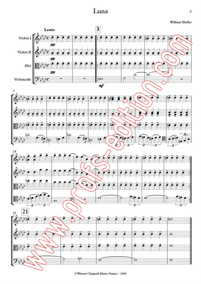 4 Quatuors (Livre 1) - Quatuor à Cordes - SHELLER W. - Educationnal sheet
