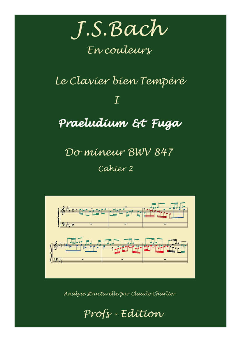 Clavier Bien Tempéré 1 BWV 847 - Analyse - CHARLIER C. - front page