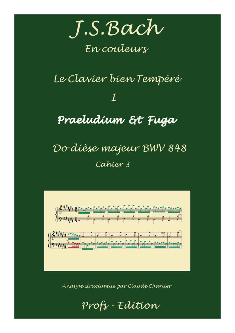 Clavier Bien Tempéré 1 BWV 848 - Analyse - CHARLIER C. - front page