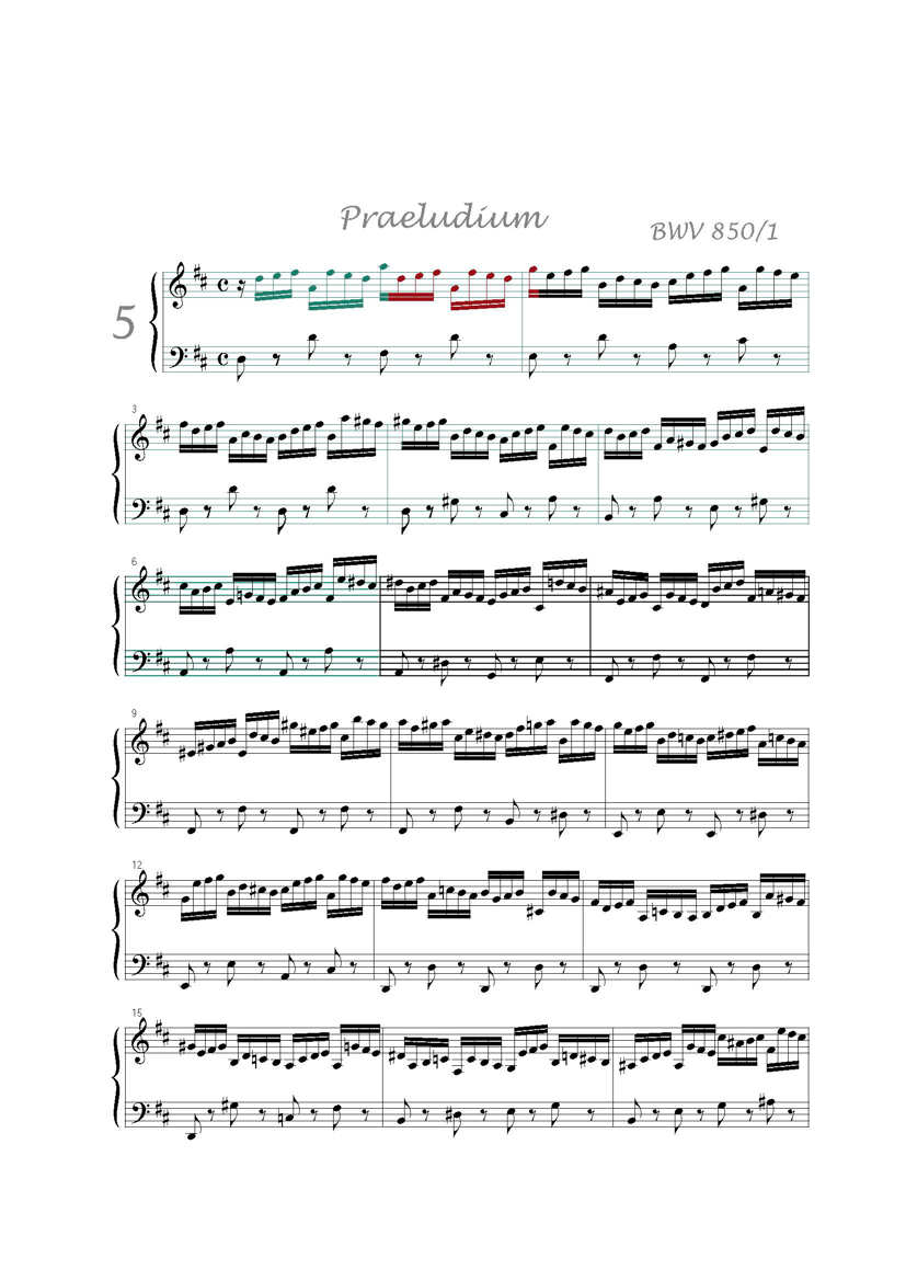 Clavier Bien Tempéré 1 BWV 850 - Analyse - CHARLIER C. - app.scorescoreTitle