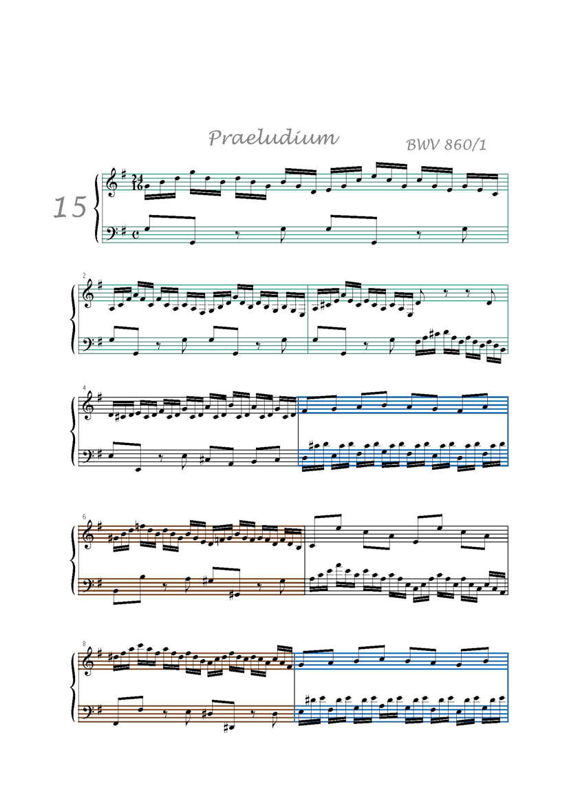 Clavier Bien Tempéré 1 BWV 860 - Analyse - CHARLIER C. - app.scorescoreTitle