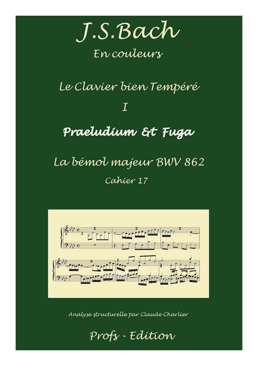 Clavier Bien Tempéré 1 BWV 862 - Analyse - CHARLIER C. - front page