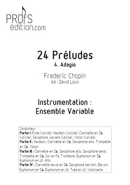 Largo - 24 Préludes - Ensemble Variable - CHOPIN F. - front page