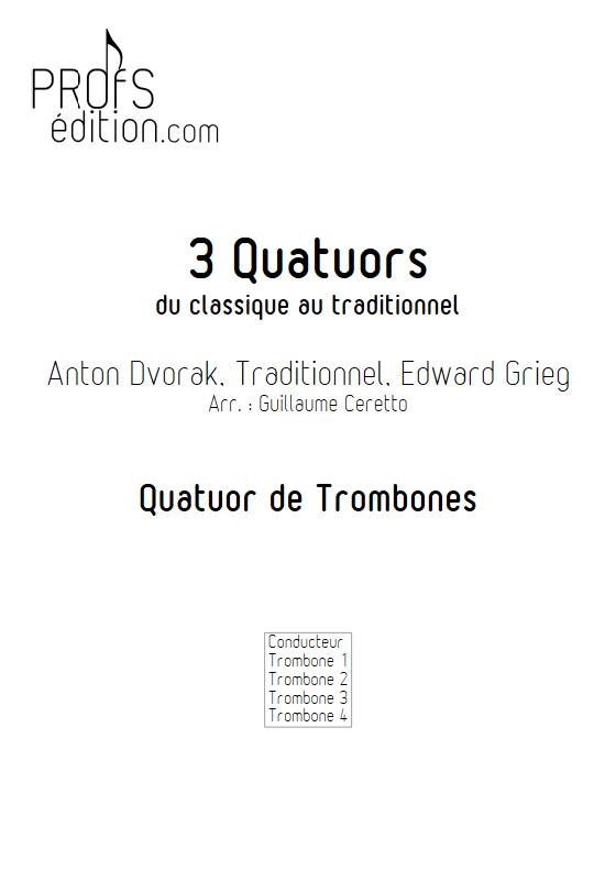 3 Quatuors - Quatuor de trombones - DIVERS - front page