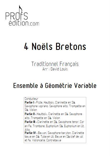 4 Noëls Bretons - Ensemble Variable - TRADITIONNEL FRANçAIS - front page