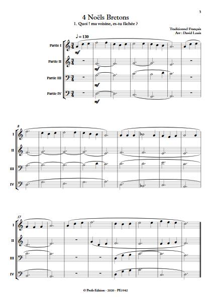 4 Noëls Bretons - Ensemble Variable - TRADITIONNEL FRANçAIS - app.scorescoreTitle