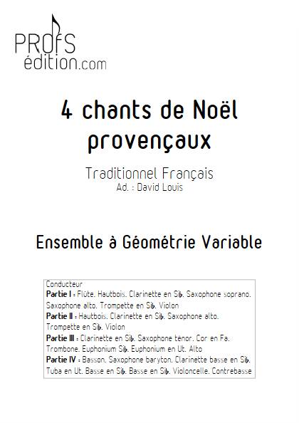 4 chants de Noël provençaux - front page