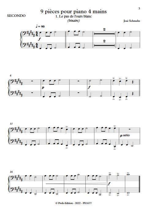 9 pièces pour piano 4 mains - Piano 4 mains - SCHMELTZ J. - app.scorescoreTitle