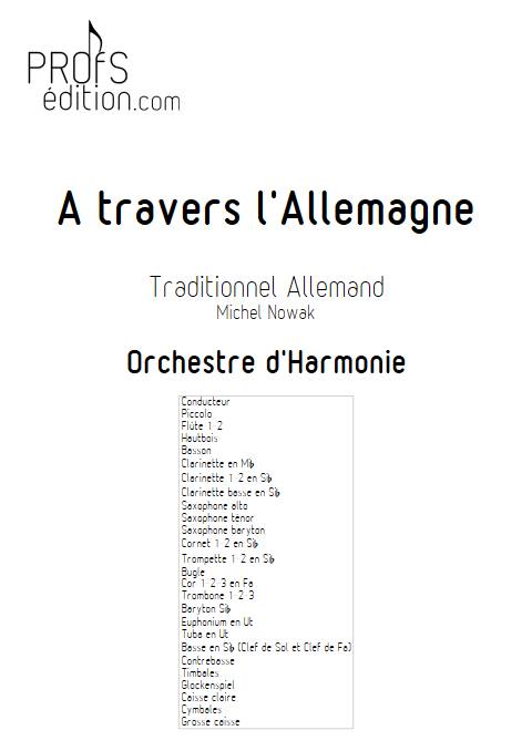 A travers l'Allemagne - Orchestre d'Harmonie - TRADITIONNEL ALLEMAND - front page