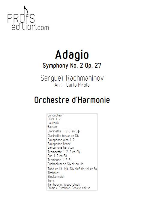 Adagio Symphony No. 2 - Orchestre d'harmonie - RACHMANINOV - front page