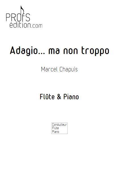 Adagio ma non troppo - Flûte & Piano - CHAPUIS M. - front page