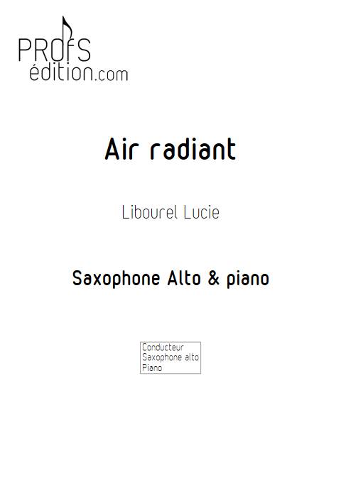 Air radiant - Saxophone et Piano - LIBOUREL L. - front page
