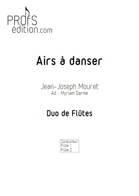 Airs à danser - Duo de flûtes - MOURET J-J - front page