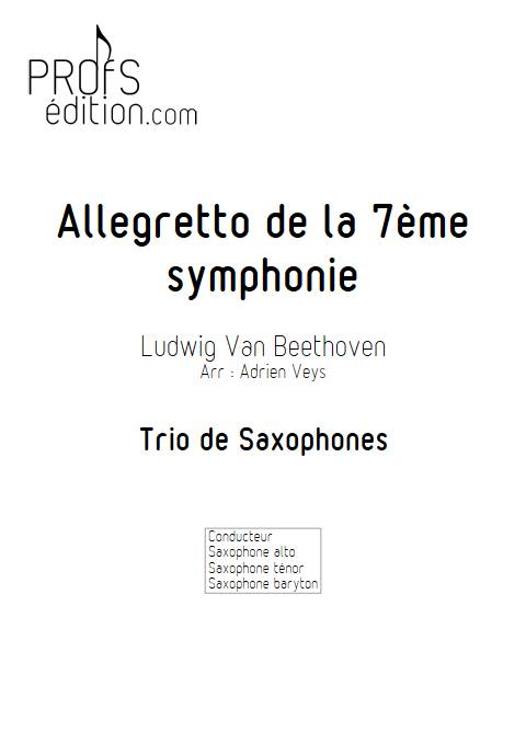 Allegretto de la 7e symphonie - Trio de Saxophones - BEETHOVEN L. V. - front page