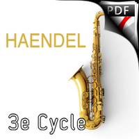 Allegro de la 3ème sonate pour flute - Quatuor de Saxophones - HAENDEL G. F.