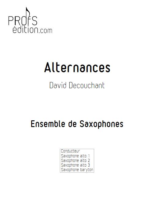 Alternances - Ensemble de Saxophones - DECOUCHANT D. - front page
