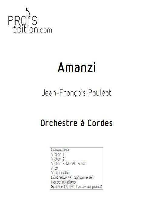 Amanzi - Orchestre à cordes - PAULEAT J. F. - front page