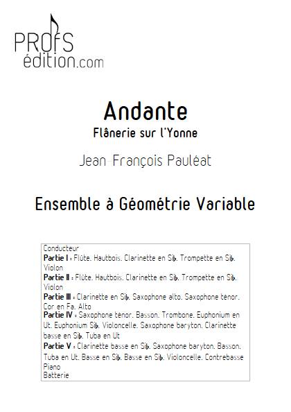 Andante - Ensemble Variable - PAULEAT J. F. - front page