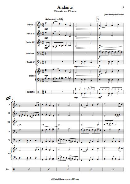 Andante - Ensemble Variable - PAULEAT J. F. - app.scorescoreTitle