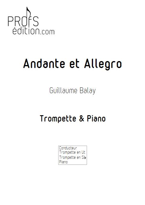 Andante et Allegro - Trompette et Piano - BALAY G. - front page
