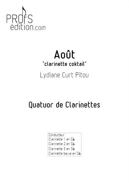 Aout - clarinette coktail - Quatuor de Clarinettes - CURT PITOU L. - front page