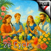 Aout - clarinette coktail - Quatuor de Clarinettes - CURT PITOU L.