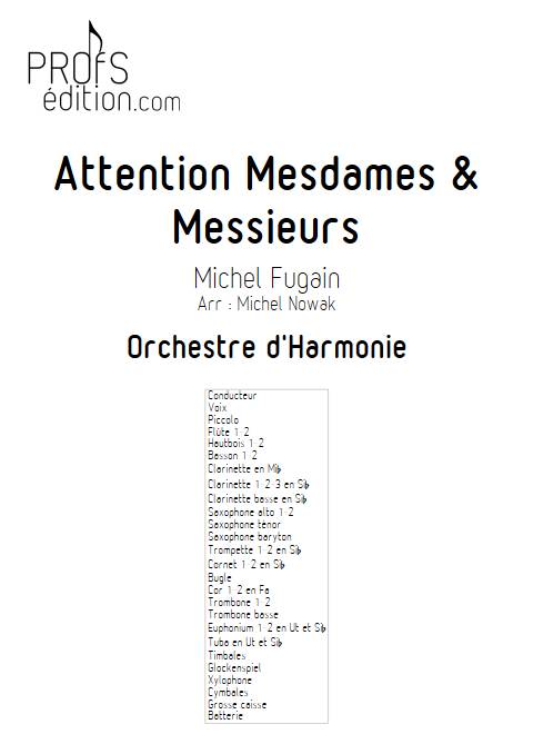 Attention Mesdames & Messieurs - Orchestre d'Harmonie - FUGAIN M. - front page