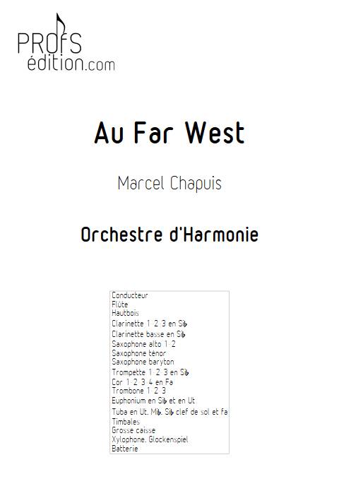 Au far west - Orchestre d'harmonie - CHAPUIS M. - front page