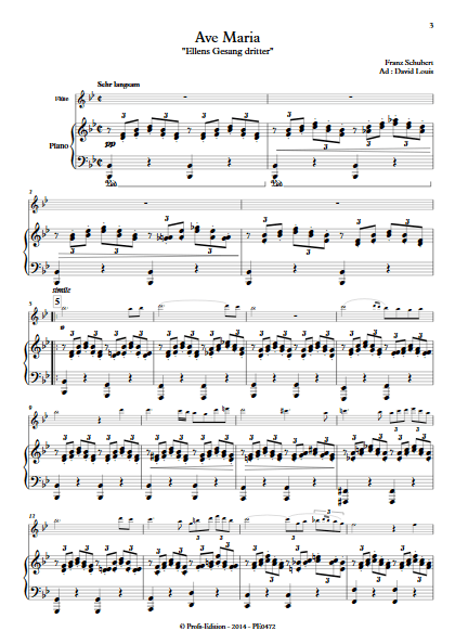 Ave Maria - Flûte et Piano - SCHUBERT F. - app.scorescoreTitle
