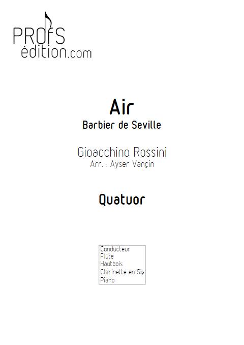 Barbier de Seville - Quatuor - ROSSINI Gioacchino - front page