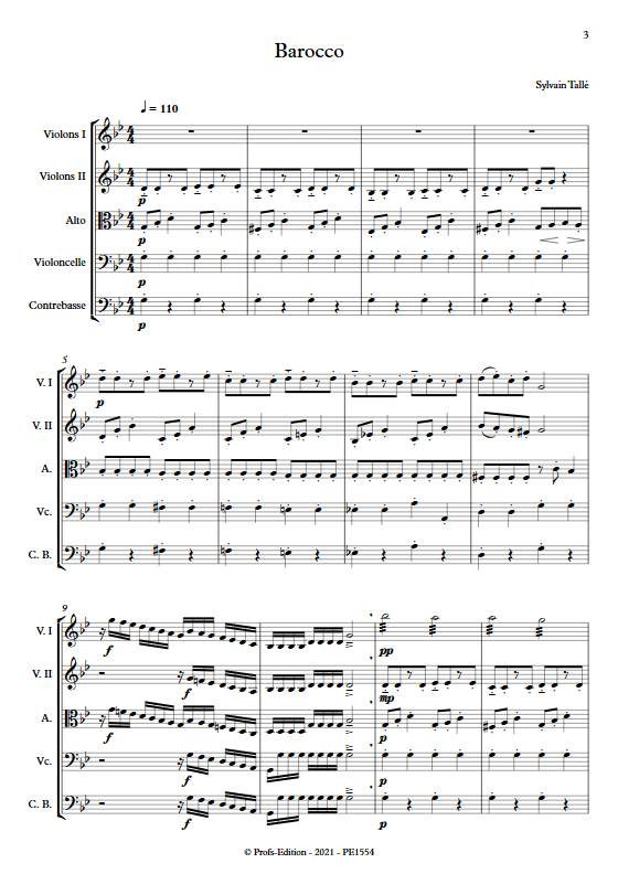 Barocco - Orchestre à cordes - TALLE S. - app.scorescoreTitle