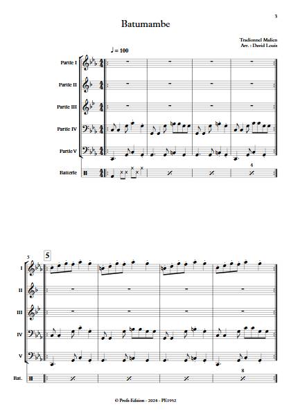 Batumambe - Ensemble Variable - TRADITIONNEL MALIEN - app.scorescoreTitle