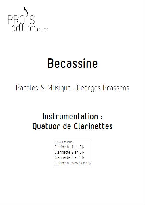 Becassine - Quatuor de Clarinettes - BRASSENS G. - front page