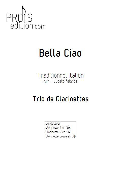 Bella Ciao - Trio Clarinettes - TRADITIONNEL ITALIEN - front page