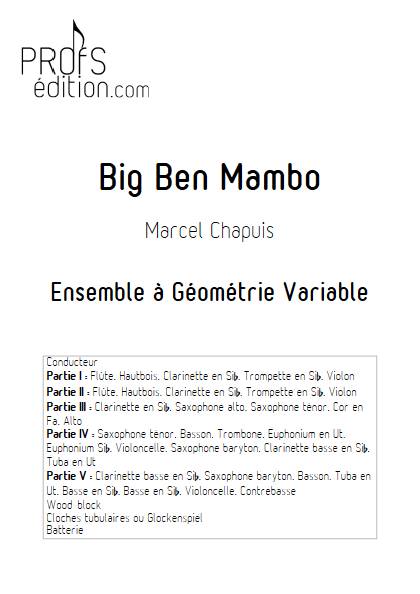 Big Ben Mambo - Ensemble Variable - CHAPUIS M. - front page
