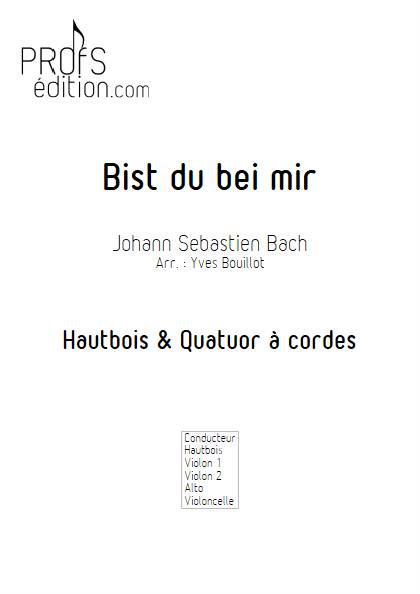 Bist du bei mir - Quatuor à cordes & hautbois - BACH J.S. - front page