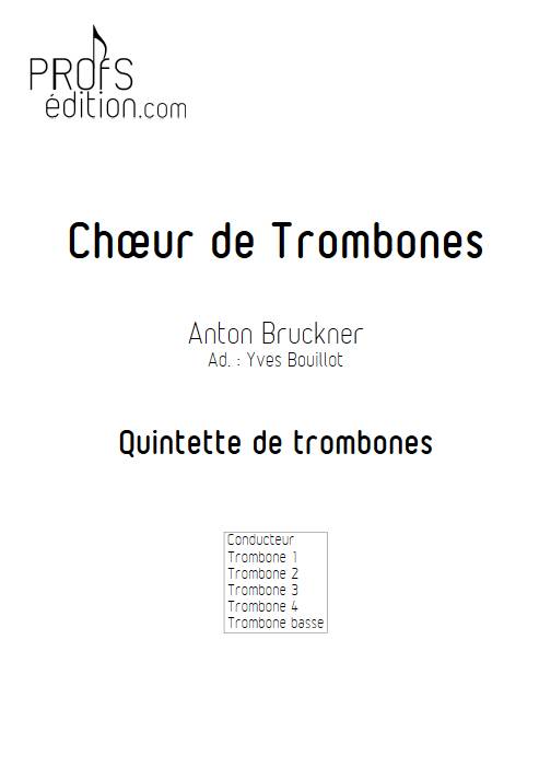 Chœur de Trombones - Quintette de trombones - BRUCKNER A. - front page