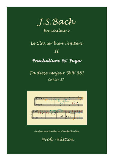 Clavier Bien Tempéré 2 BWV 882 - Analyse - CHARLIER C. - front page