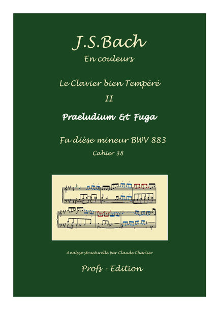 Clavier Bien Tempéré 2 BWV 883 - Analyse - CHARLIER C. - front page