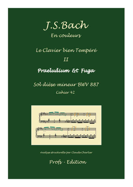 Clavier Bien Tempéré 2 BWV 887 - Analyse - CHARLIER C. - front page