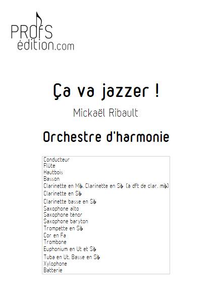 Ça va jazzer - Orchestre d'harmonie - RIBAULT M. - front page