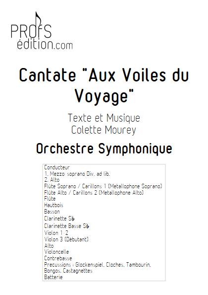 Cantate Aux Voiles du Voyage - Orchestre Symphonique - MOUREY C. - front page