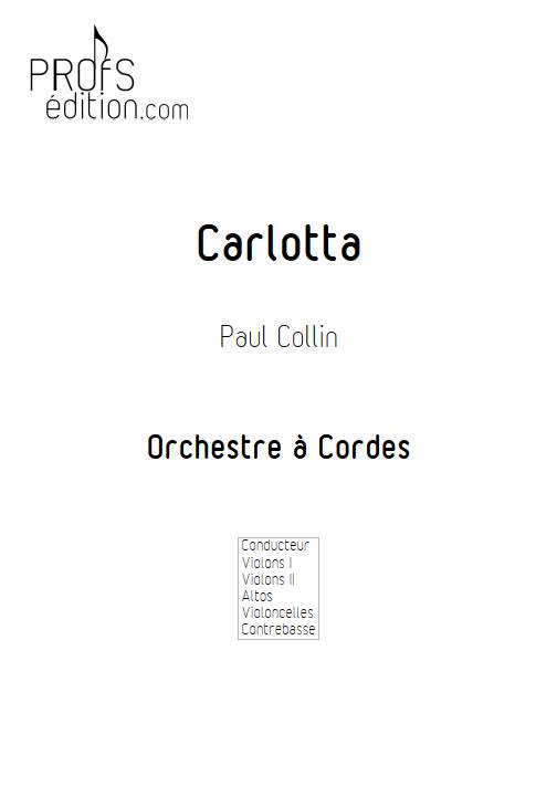 Carlotta - Orchestre à Cordes - COLLIN P. - front page