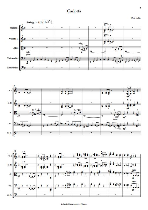 Carlotta - Orchestre à Cordes - COLLIN P. - app.scorescoreTitle