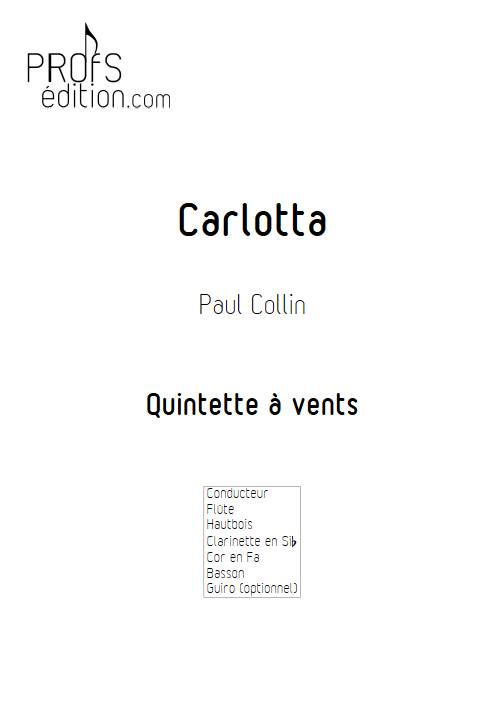 Carlotta - Quintette à vents - COLLIN P. - front page
