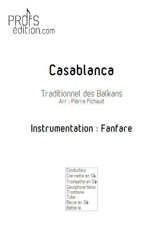 Casablanca - Fanfare - TRADITIONNEL BALKANS - front page