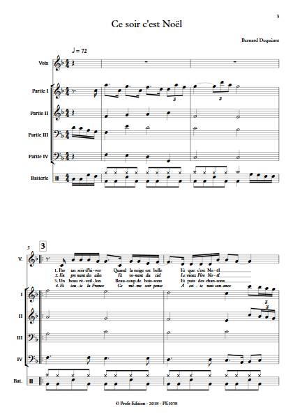 Ce soir c'est Noël - Ensemble Variable - DEQUEANT B. - app.scorescoreTitle