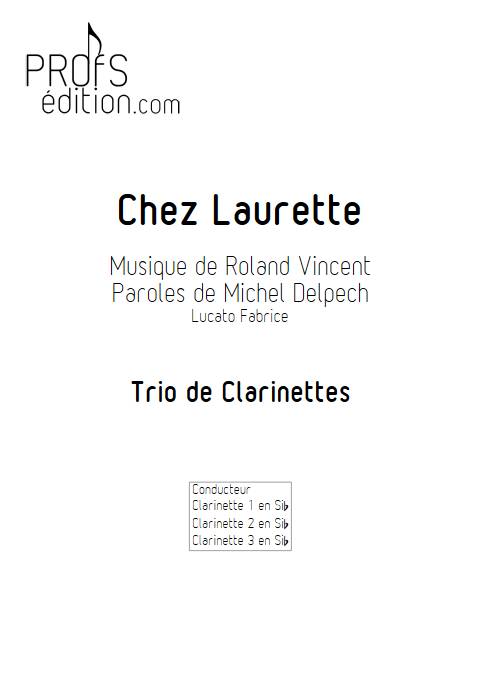 Chez Laurette - Trio de Clarinettes - ROLAND V. - front page
