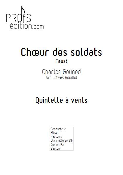 Choeur des Soldats - Quintette à vent - GOUNOD C. - front page