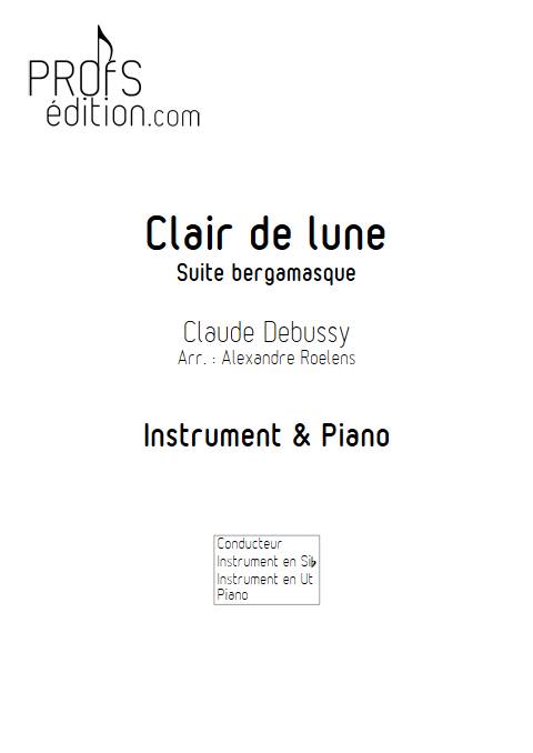 Clair de Lune - Instrument & Piano - DEBUSSY C. - front page